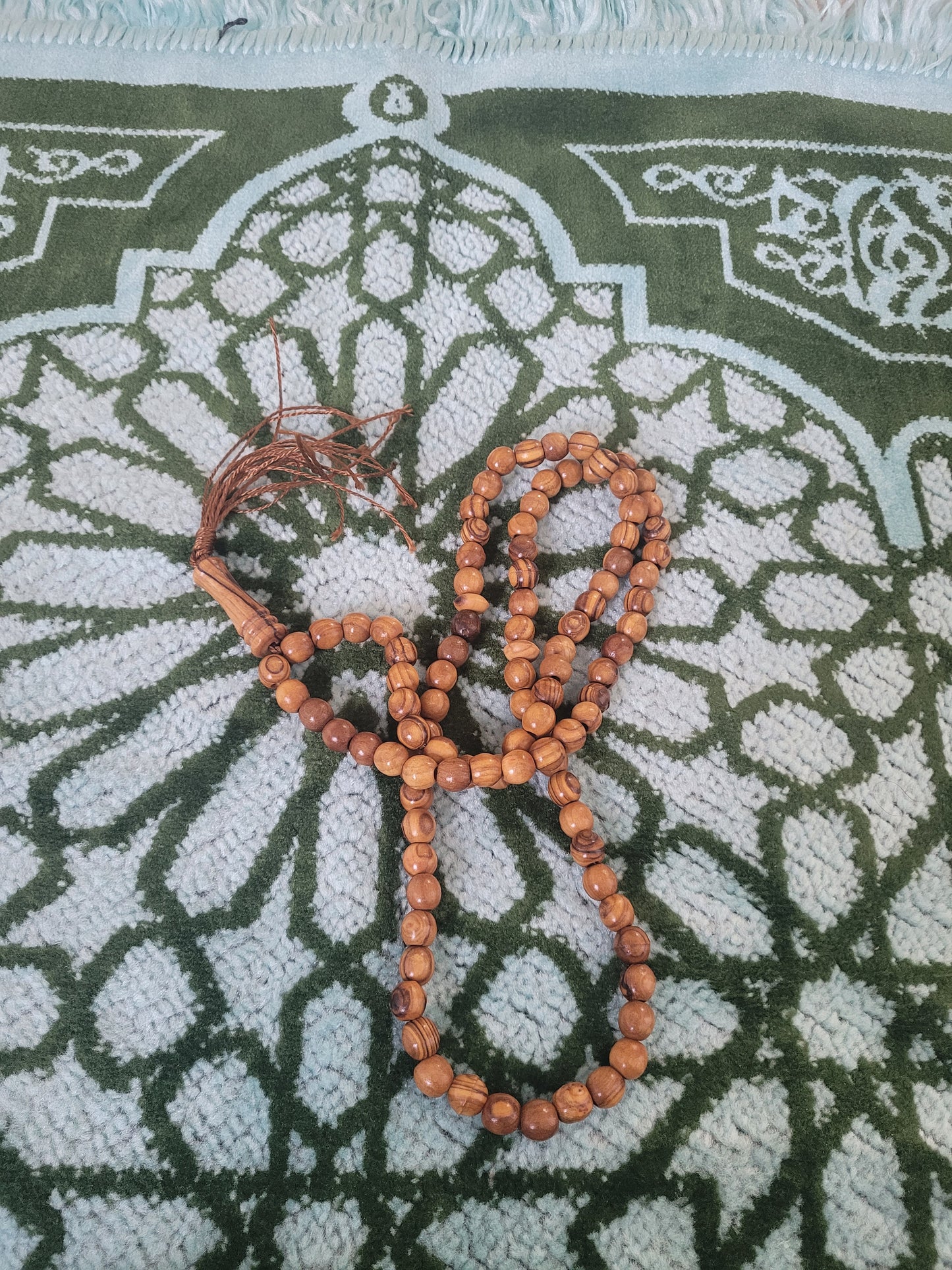 99 Beads Palestinian Olive Wood Prayer Beads