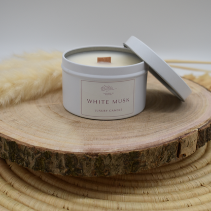 White Musk Tin Candle