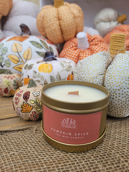 Pumpkin Spice Tin Candle