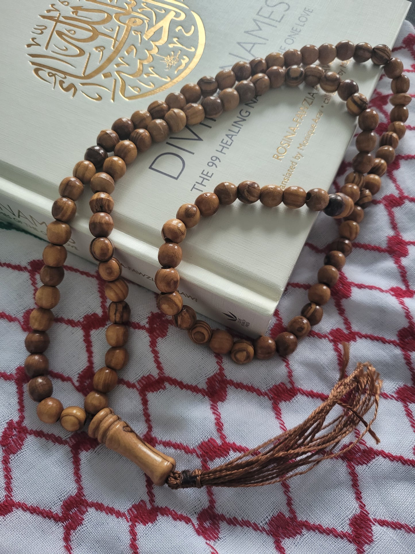 99 Beads Palestinian Olive Wood Prayer Beads