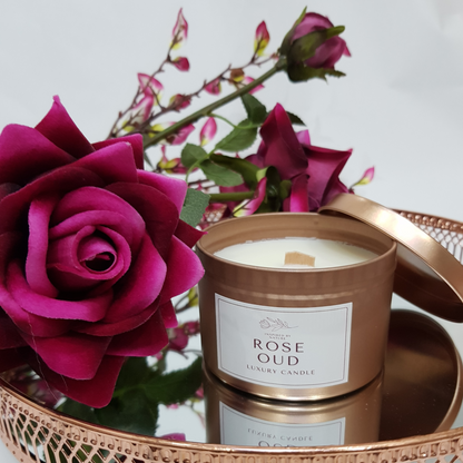 Rose Oud Tin Candle