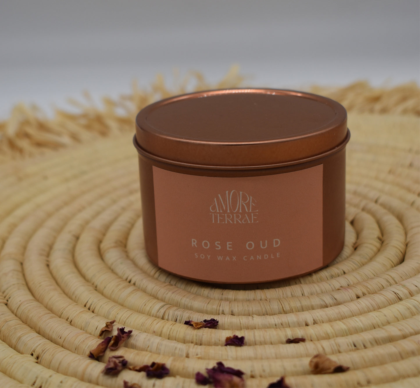 Rose Oud Tin Candle